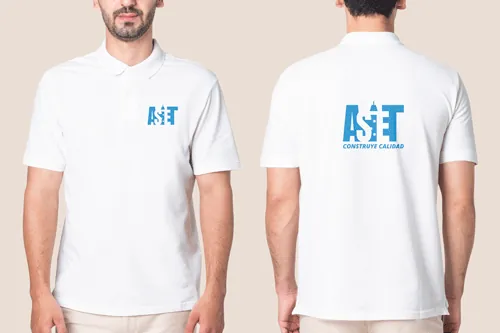 Camiseta de uniforme con la marca ASIET